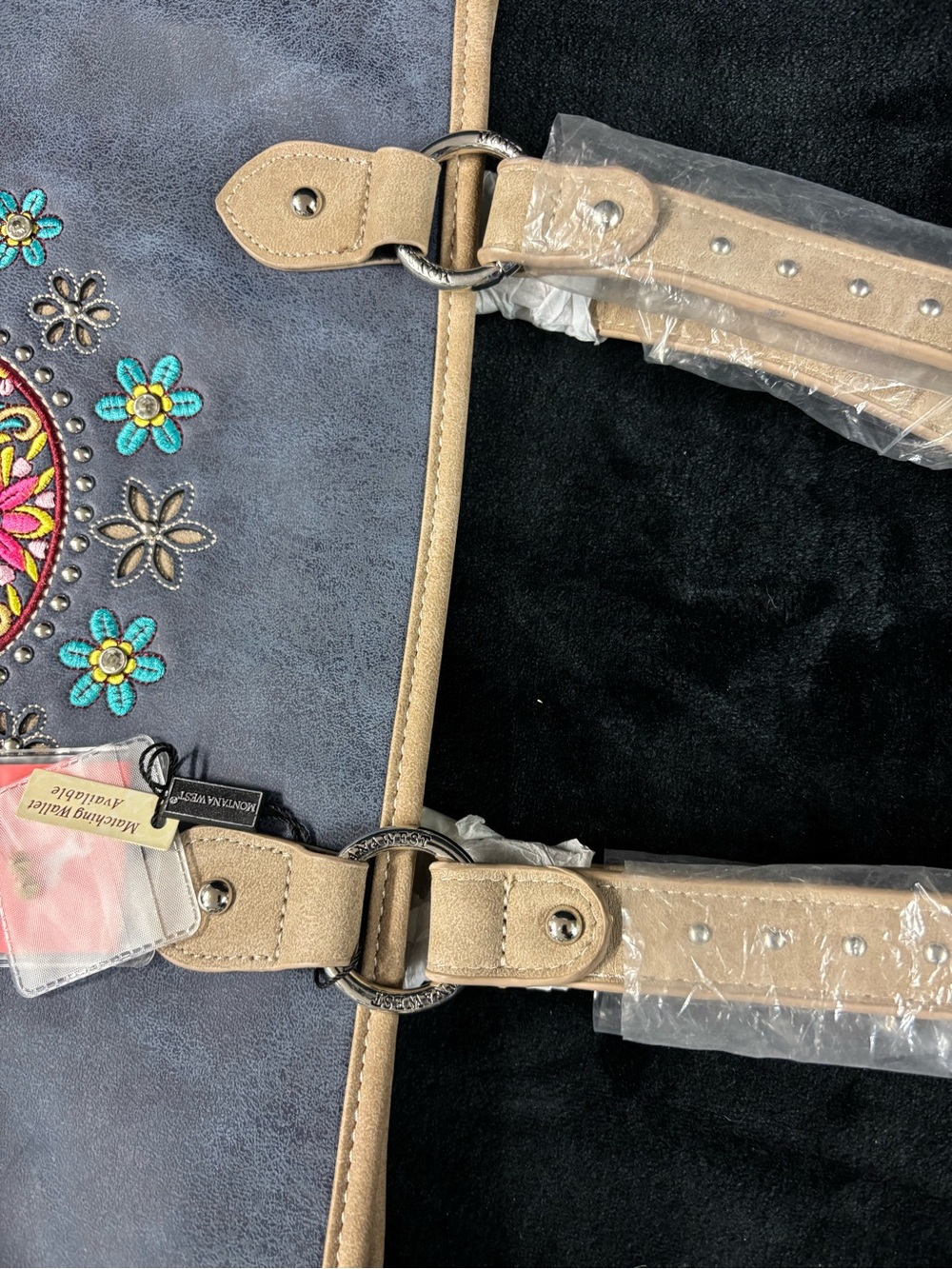 Montana West Sugar Skull Embroidered Tote Bag NWT Western Bling - Picture 16 of 16